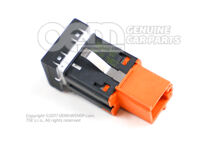 Tlačidlo pre podporu parkovania saténové čierno / biele (1)