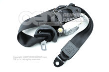 Trojbodový zotrvačník čierny / saténový čierny (1)