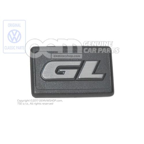 Špeciálny nápis satin black / chrome