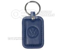 330087010  287 Key tag, Dark blue, embossed logo, Volkswagen Collection