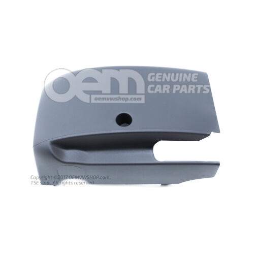 Kryt stĺpika riadenia saténový čierny