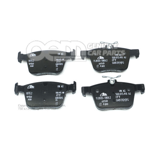 1 súpr. brzd. obložení pre kotúčovú brzdu 5Q0698451T