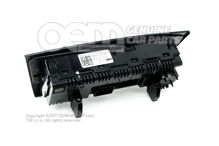 Zobrazov. a ovládacia jedn. s riad. jedn. pre elektronicky regulovanú klimatizáciu saténovo čierna/biela 5JA907044EWHS (3)