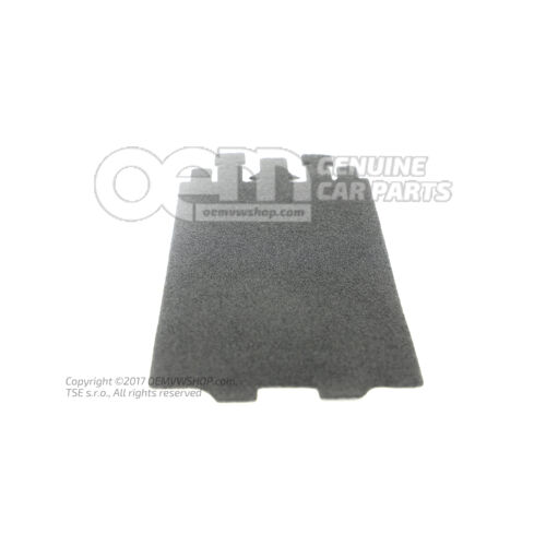 Vložka pre gumovú výplň do úložného priestoru saténová čierna