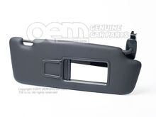 Slnečná clona so zrkadlom a krycou dušou (čierna) (2)