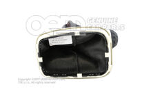 Hlavica rýchlost. páky (koža) s obkladom rých. páky (koža) čierna/strieborná/červená (2)