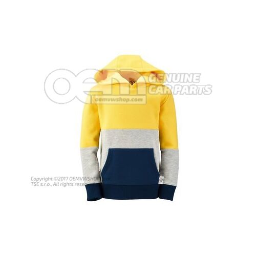 1K6084150 Kids’ hoodie jumper, 98/104, Dark Blue/Yellow/Light Grey, Service Offensive
