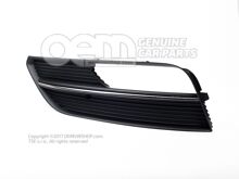 Vodiaca mriežka vzduchu saténová čierna / chróm