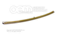 Ozdobná lišta nárazníka čierna Audi A4 / S4 / Avant / Quattro 8E (1)