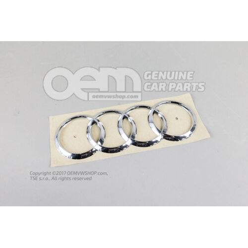 Znak AUDI chróm Audi A4 / S4 / Avant / Quattro 8W
