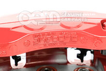 Audi RSQ8 červený strmeň bez brzdových doštičiek pre vozidlá s keramickými brzdovými doštičkami rozmer 440x40mm vľavo (4)