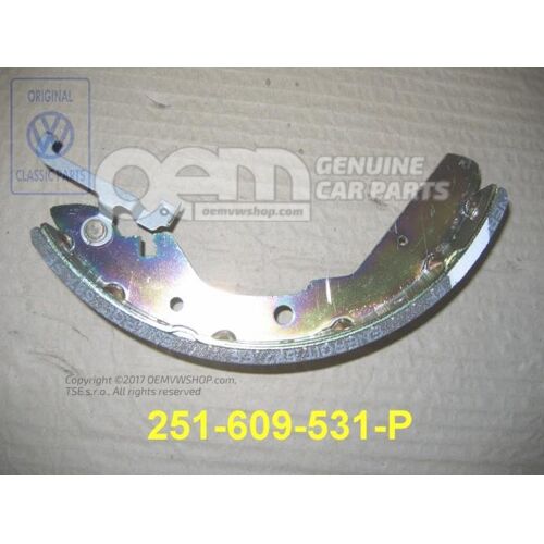 Brzdové čeľuste s obložením a nastavovacou pákou