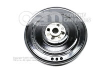 Remenica na rebrovaný klinový remeň s tlmičom vibrácií