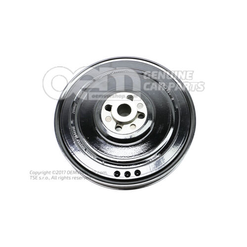 Remenica na rebrovaný klinový remeň s tlmičom vibrácií