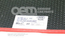 1 sada podložiek pod nohy duša (čierna) / karmínovo červená (2)