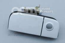 Vonkajšia kľučka dverí, čierna bez kľučky cylindrickej vložky zámku, základný náter