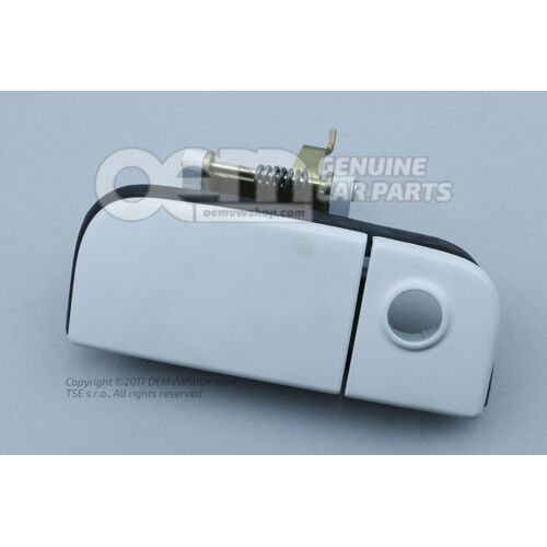 Vonkajšia kľučka dverí, čierna bez kľučky cylindrickej vložky zámku, základný náter