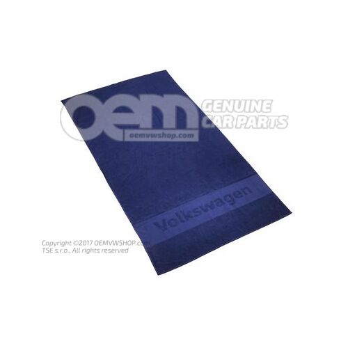 330084501  287 Bath towel, 180x100cm, Dark Blue, Volkswagen Collection