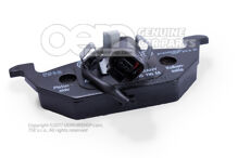 1 sada: brzdové doštičky s indikátorom opotrebovania kotúčovej brzdy 1J0698151P (2)