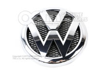 Znak VW chrómové farby / čierna