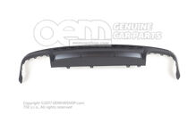 Audi S6 4K Sada zadného difúzora čierna / chróm "falošné výfukové potrubie" Audi A6 / S6 / Avant / Quattro 4K (5)