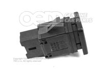 Tlačidlo pre podporu parkovania saténové čierno / biele (1)