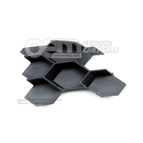 Ozdobný kryt pre hmlové svetlo saténový čierny