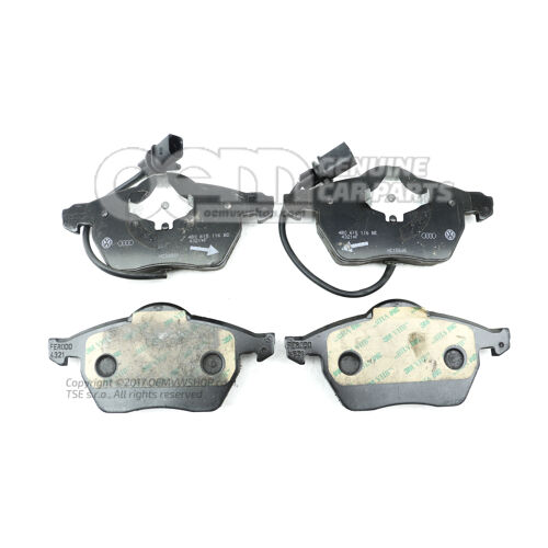 1 súprava brzd. obložení s indikáciou opotreb. pre kotúč. brzdu