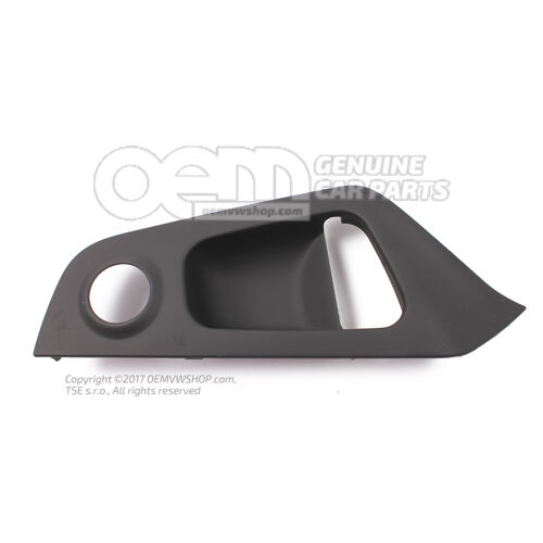 Ozdobná lišta pre priehlbinu pre rukoväť čierna