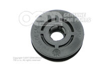 1 sada: pripevňovacie tlačidlá na podložku pre nohy saténová čierna (1)