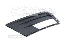 Krycia časť na nárazník saténová čierna