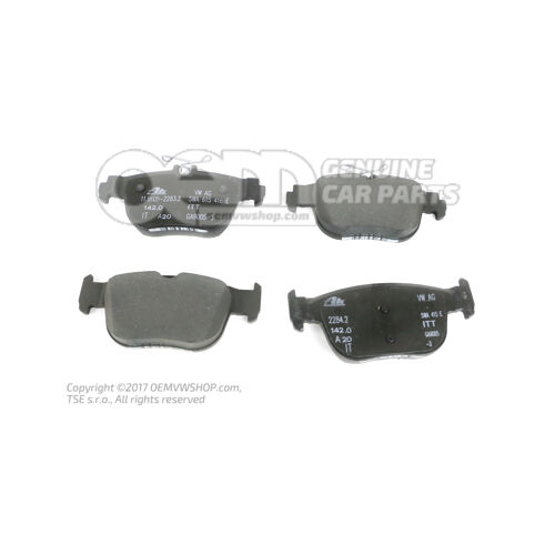 1 súpr. brzd. obložení pre kotúčovú brzdu 5WA698451