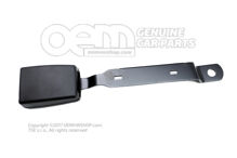 Západka na opasok saténová čierna / červená (1)