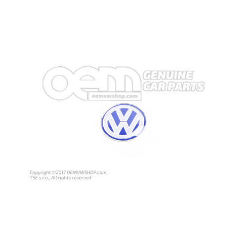 Znak VW svetlá strieborná / modrá / biela