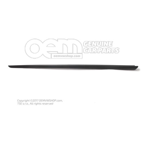 Lišta vodného deflektora saténová čierna