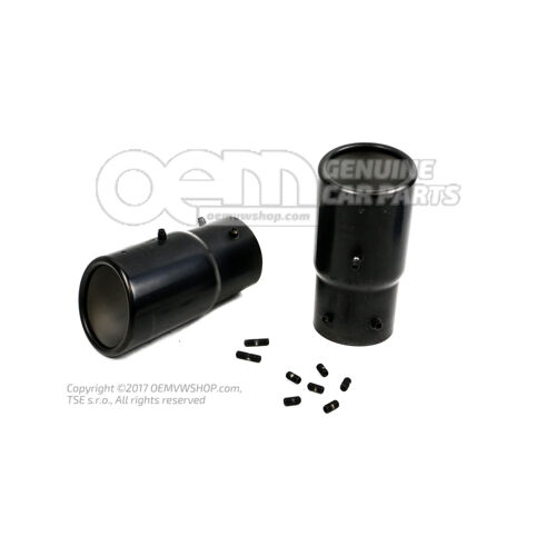 Ozdobná lišta koncovky výfuku čierna