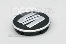 Krytka náboja vysoko lesklý čierny / matný hliník