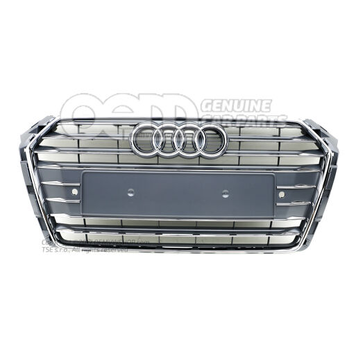 Maska chladiča hnedá twilight, matná/chróm