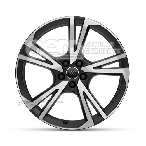 Hliníkový disk jemne matne čiernej farby Audi Q7 4M