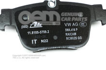 1 súpr. brzd. obložení pre kotúčovú brzdu 5WA698451K (1)