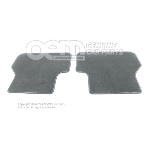 1 súprava rohoží soul (čierna)/kamenná sivá 8W0864450EJTV