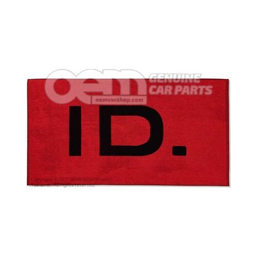 11G084500 Towel, Black/red, cotton, ID. Collection