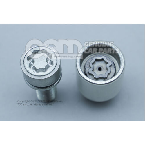 Skrutka kolesa, ochrana proti odcudzeniu, kódové kľúče