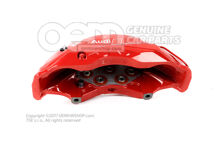 4J3615124E Audi e-tron GT červený strmeň bez brzdových doštičiek pre vozidlá s keramickými brzdovými doštičkami veľkosti 420x40 mm vpredu vpravo (1)