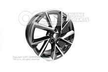 Hliníkový disk čierna-metalická 3V0601025CHFL8