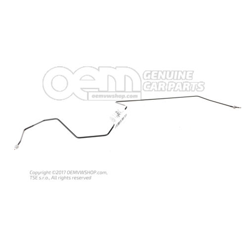Brzdové potrubie od rozdeľovača k brzdovej hadici 2Q1614723D