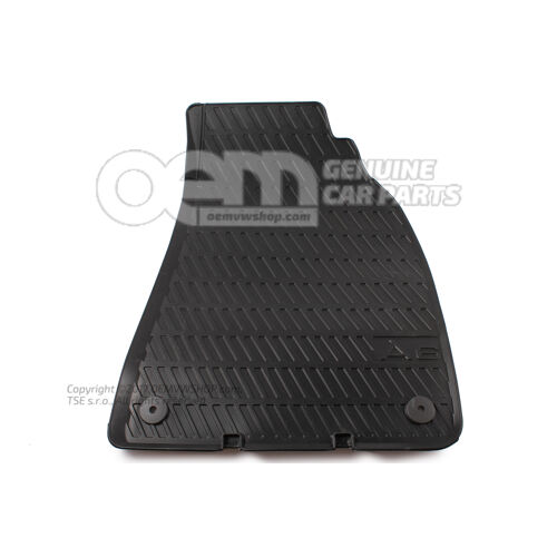 1 sada podložiek pod nohy (gumová) saténová čierna