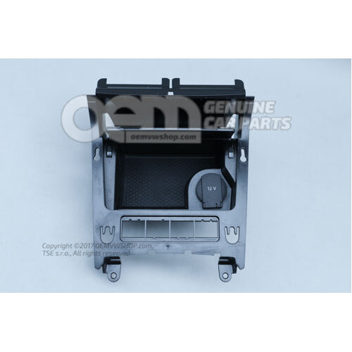 Úložný priestor namiesto popolníka popolník saténovo čierny