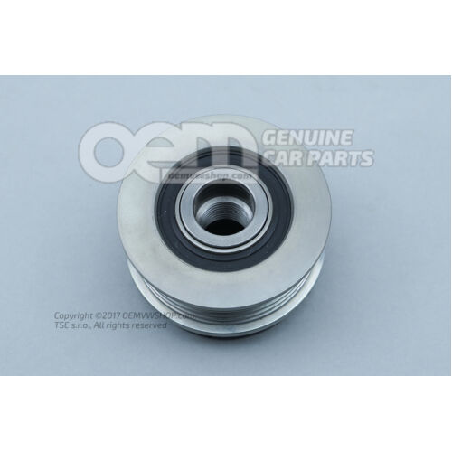 Remenica na rebr. kl. rem. s voľnobehom a ochranným krytom