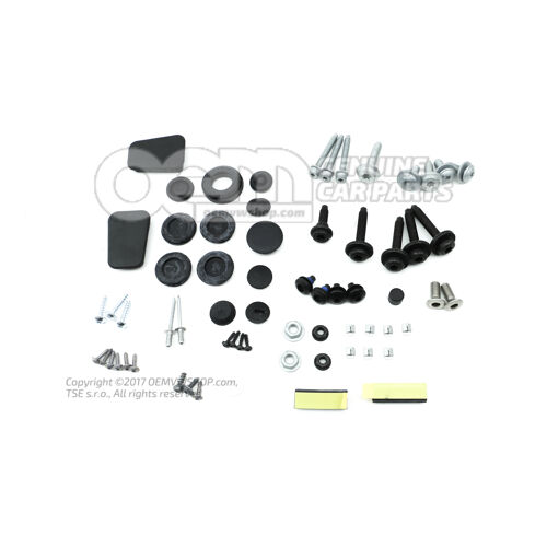 1 sada upevňovacích dielov na dvere 8J0098619A